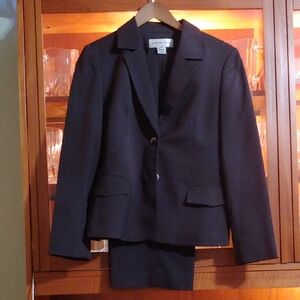 Jones New York Dark Brown Women's Blazer & Matching Slacks